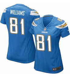 Women's Nike Los Angeles Chargers #81 Mike Williams Game Electric Blue Alternate NFL Jersey