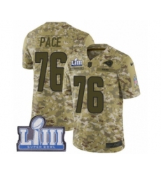 Youth Nike Los Angeles Rams #76 Orlando Pace Limited Camo 2018 Salute to Service Super Bowl LIII Bound NFL Jersey