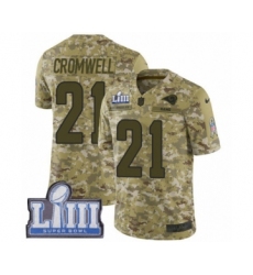 Men's Nike Los Angeles Rams #21 Nolan Cromwell Limited Camo 2018 Salute to Service Super Bowl LIII Bound NFL Jersey
