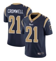 Youth Nike Los Angeles Rams #21 Nolan Cromwell Navy Blue Team Color Vapor Untouchable Limited Player NFL Jersey