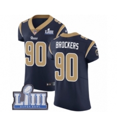 Men's Nike Los Angeles Rams #90 Michael Brockers Navy Blue Team Color Vapor Untouchable Elite Player Super Bowl LIII Bound NFL Jersey