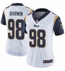 Women's Nike Los Angeles Rams #98 Connor Barwin Elite White NFL Jersey