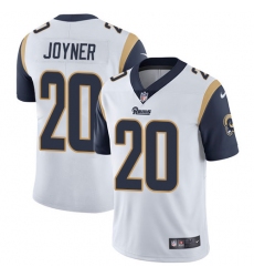 Men's Nike Los Angeles Rams #20 Lamarcus Joyner White Vapor Untouchable Limited Player NFL Jersey