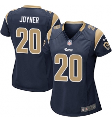 Women's Nike Los Angeles Rams #20 Lamarcus Joyner Game Navy Blue Team Color NFL Jersey