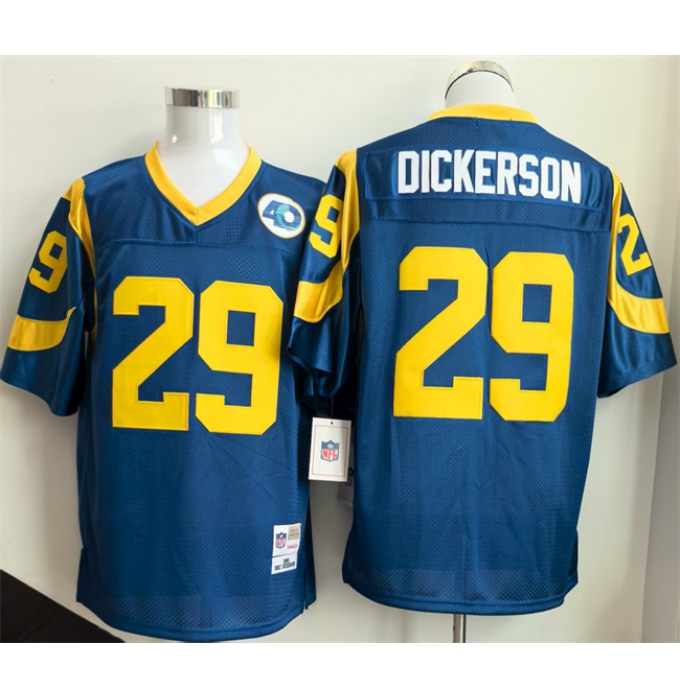Men's Los Angeles Rams #29 Eric Dickerson Royal Throwback Football Stitched Jersey