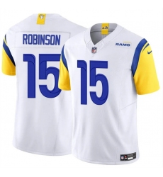 Men's Los Angeles Rams #15 Demarcus Robinson White 2024 F.U.S.E. Vapor Untouchable Stitched Football Jersey