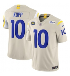 Men's Los Angeles Rams #10 Cooper Kupp Bone 2024 F.U.S.E With 4-Star C Vapor Limited Stitched Jersey