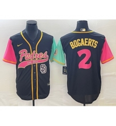 Men's San Diego Padres #2 Xander Bogaerts Brack NEW 2023 City Connect Cool Base Stitched Jersey 1