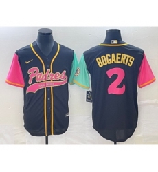 Men's San Diego Padres #2 Xander Bogaerts Brack NEW 2023 City Connect Cool Base Stitched Jersey