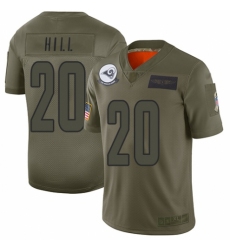 Men's Los Angeles Rams #20 Troy Hill Limited Camo 2019 Salute to Service Football Jersey