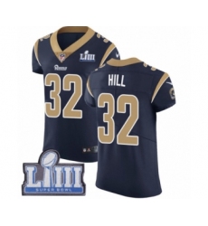 Men's Nike Los Angeles Rams #32 Troy Hill Navy Blue Team Color Vapor Untouchable Elite Player Super Bowl LIII Bound NFL Jersey