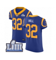 Men's Nike Los Angeles Rams #32 Troy Hill Royal Blue Alternate Vapor Untouchable Elite Player Super Bowl LIII Bound NFL Jersey