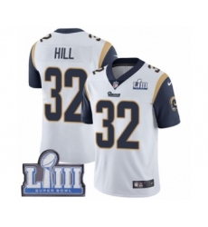 Men's Nike Los Angeles Rams #32 Troy Hill White Vapor Untouchable Limited Player Super Bowl LIII Bound NFL Jersey