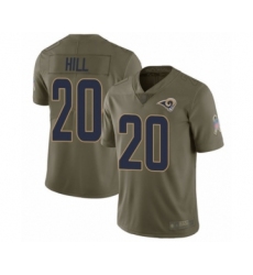 Youth Los Angeles Rams #20 Troy Hill Limited Olive 2017 Salute to Service Football Jersey