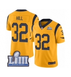 Youth Nike Los Angeles Rams #32 Troy Hill Limited Gold Rush Vapor Untouchable Super Bowl LIII Bound NFL Jersey