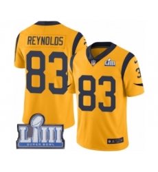 Men's Nike Los Angeles Rams #83 Josh Reynolds Limited Gold Rush Vapor Untouchable Super Bowl LIII Bound NFL Jersey