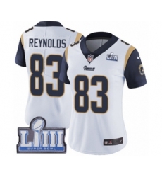 Women's Nike Los Angeles Rams #83 Josh Reynolds White Vapor Untouchable Limited Player Super Bowl LIII Bound NFL Jersey