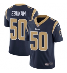 Men's Nike Los Angeles Rams #50 Samson Ebukam Navy Blue Team Color Vapor Untouchable Limited Player NFL Jersey