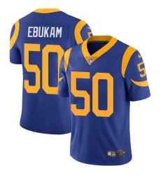 Men's Nike Los Angeles Rams #50 Samson Ebukam Royal Blue Alternate Vapor Untouchable Limited Player NFL Jersey