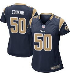 Women's Nike Los Angeles Rams #50 Samson Ebukam Game Navy Blue Team Color NFL Jersey