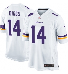 Men's Nike Minnesota Vikings #14 Stefon Diggs Game White NFL Jersey