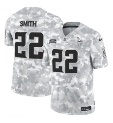 Men's Minnesota Vikings #22 Harrison Smith 2024 F.U.S.E Arctic Camo Salute To Service Limited Stitched Football Jersey