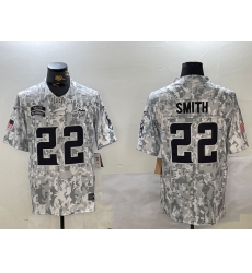 Men's Minnesota Vikings #22 Harrison Smith Arctic Camo 2024 FUSE Salute to Service Limited Stitched Jersey