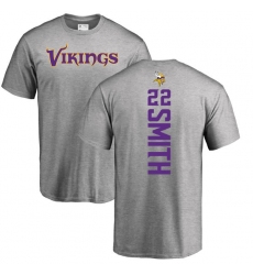 NFL Nike Minnesota Vikings #22 Harrison Smith Ash Backer T-Shirt