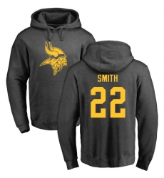 NFL Nike Minnesota Vikings #22 Harrison Smith Ash One Color Pullover Hoodie