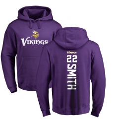 NFL Nike Minnesota Vikings #22 Harrison Smith Purple Backer Pullover Hoodie