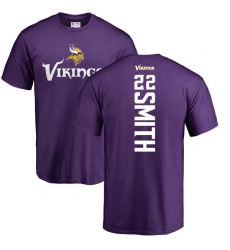 NFL Nike Minnesota Vikings #22 Harrison Smith Purple Backer T-Shirt