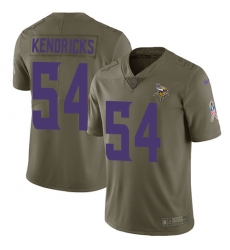 Youth Nike Minnesota Vikings #54 Eric Kendricks Limited Olive 2017 Salute to Service NFL Jersey