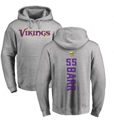 NFL Nike Minnesota Vikings #55 Anthony Barr Ash Backer Pullover Hoodie