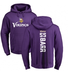 NFL Nike Minnesota Vikings #55 Anthony Barr Purple Backer Pullover Hoodie