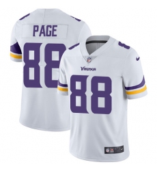 Men's Nike Minnesota Vikings #88 Alan Page White Vapor Untouchable Limited Player NFL Jersey
