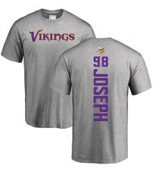 NFL Nike Minnesota Vikings #98 Linval Joseph Ash Backer T-Shirt