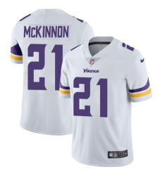 Men's Nike Minnesota Vikings #21 Jerick McKinnon White Vapor Untouchable Limited Player NFL Jersey