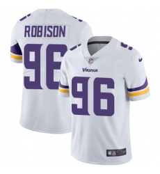 Youth Nike Minnesota Vikings #96 Brian Robison White Vapor Untouchable Limited Player NFL Jersey