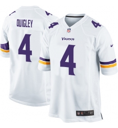 Men's Nike Minnesota Vikings #4 Ryan Quigley Game White NFL Jersey