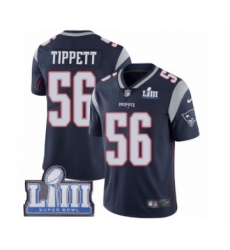 Men's Nike New England Patriots #56 Andre Tippett Navy Blue Team Color Vapor Untouchable Limited Player Super Bowl LIII Bound NFL Jersey