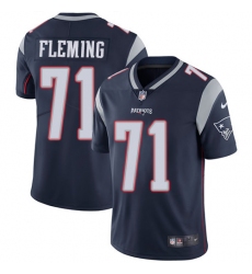 Men's Nike New England Patriots #71 Cameron Fleming Navy Blue Team Color Vapor Untouchable Limited Player NFL Jersey