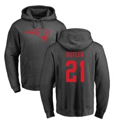 NFL Nike New England Patriots #21 Malcolm Butler Ash One Color Pullover Hoodie