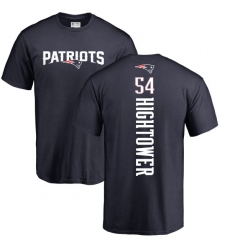 NFL Nike New England Patriots #54 Dont'a Hightower Navy Blue Backer T-Shirt