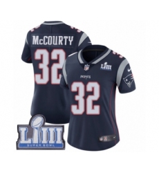 Women's Nike New England Patriots #32 Devin McCourty Navy Blue Team Color Vapor Untouchable Limited Player Super Bowl LIII Bound NFL Jersey