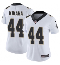 Women's Nike New Orleans Saints #44 Hau'oli Kikaha White Vapor Untouchable Limited Player NFL Jersey