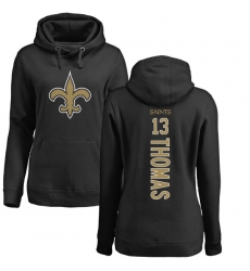 NFL Women's Nike New Orleans Saints #13 Michael Thomas Black Backer Pullover Hoodie