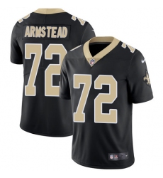 Men's Nike New Orleans Saints #72 Terron Armstead Black Team Color Vapor Untouchable Limited Player NFL Jersey