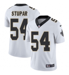 Men's Nike New Orleans Saints #54 Nate Stupar White Vapor Untouchable Limited Player NFL Jersey