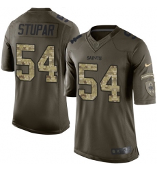 Youth Nike New Orleans Saints #54 Nate Stupar Elite Green Salute to Service NFL Jersey