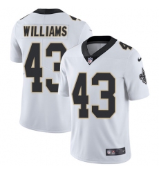 Youth Nike New Orleans Saints #43 Marcus Williams White Vapor Untouchable Limited Player NFL Jersey